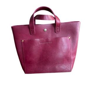 Portland Leather Goods Boysenberry mini classic crossbody